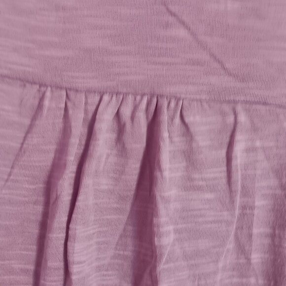 Women's  Beacon Apparel Lavender  Smocked Ruffle Knit Top Size M - Picture 5 of 7